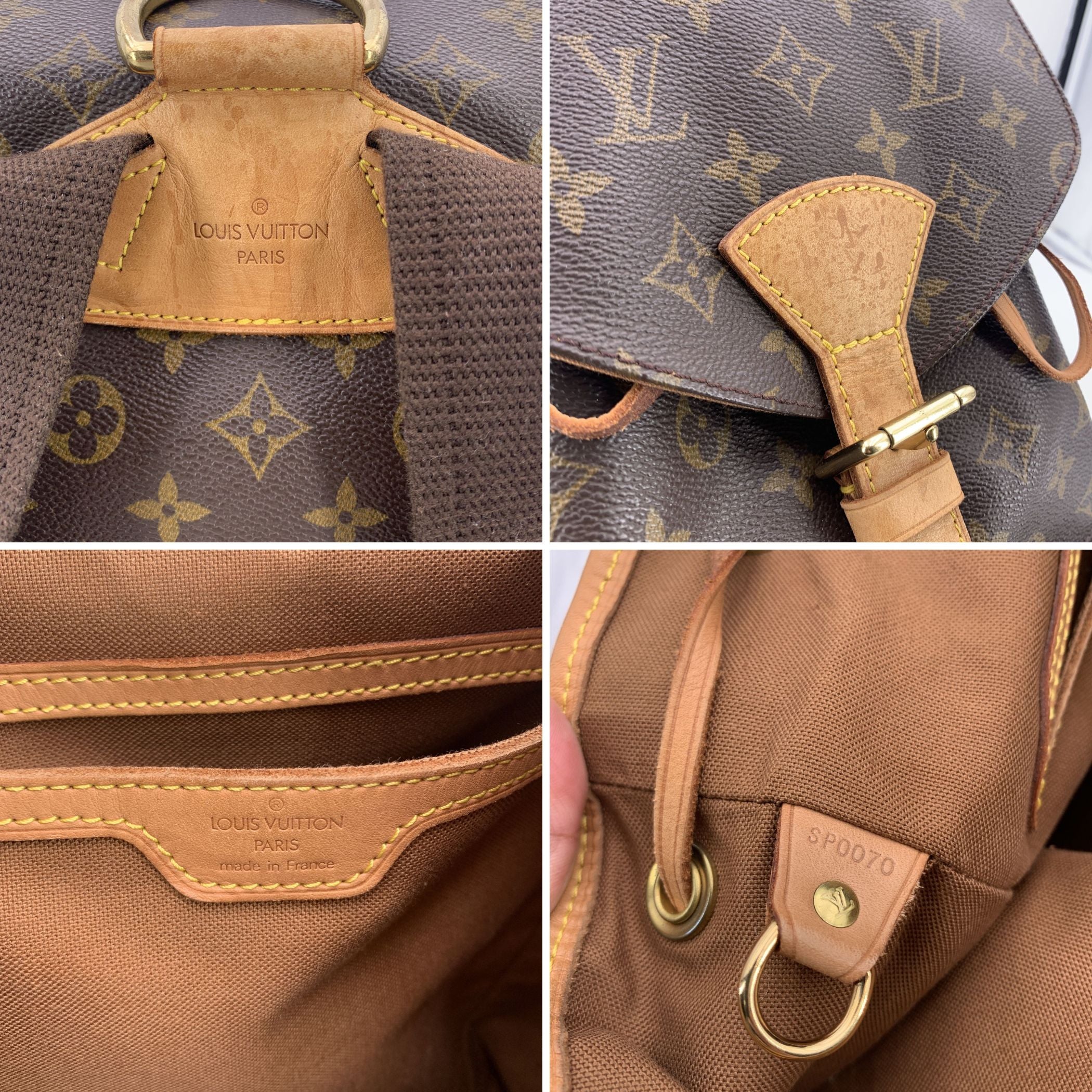 LOUIS VUITTON Backpacks Montsouris Vintage