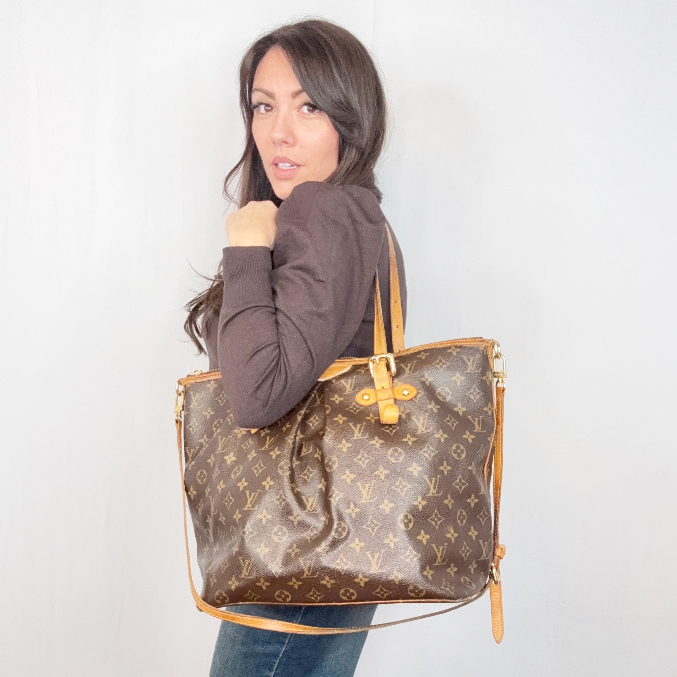 Louis Vuitton Monogram Canvas Palermo GM Tote Bag with Strap