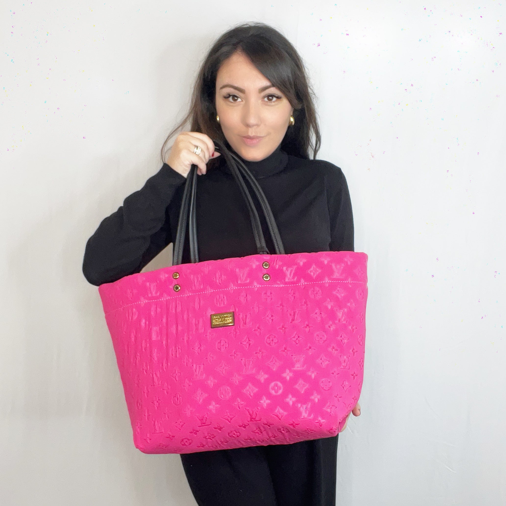 Louis Vuitton Fuchsia Monogram Neoprene Scuba MM Tote Bag