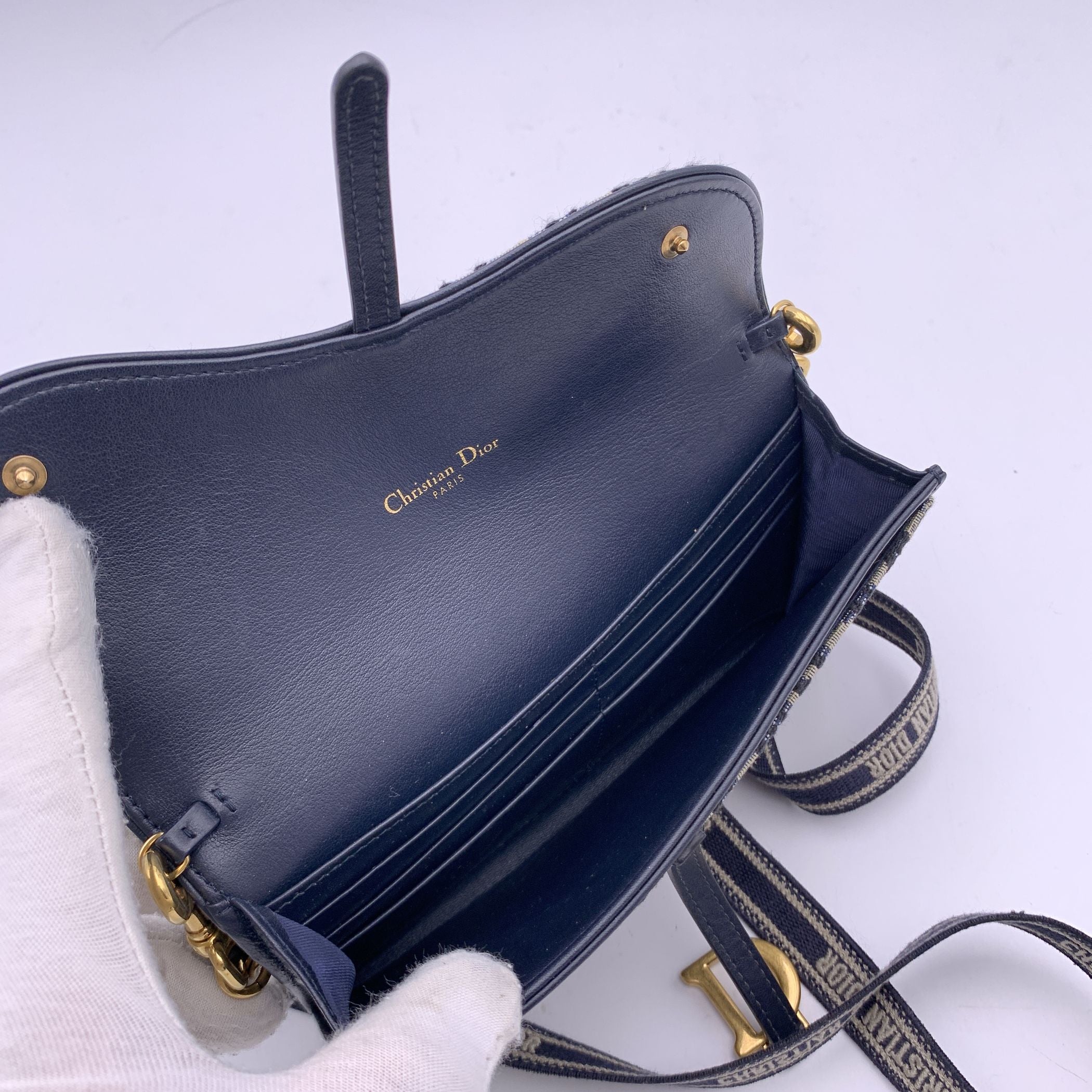 DIOR Crossbody Bags Saddle Wallet On Chain