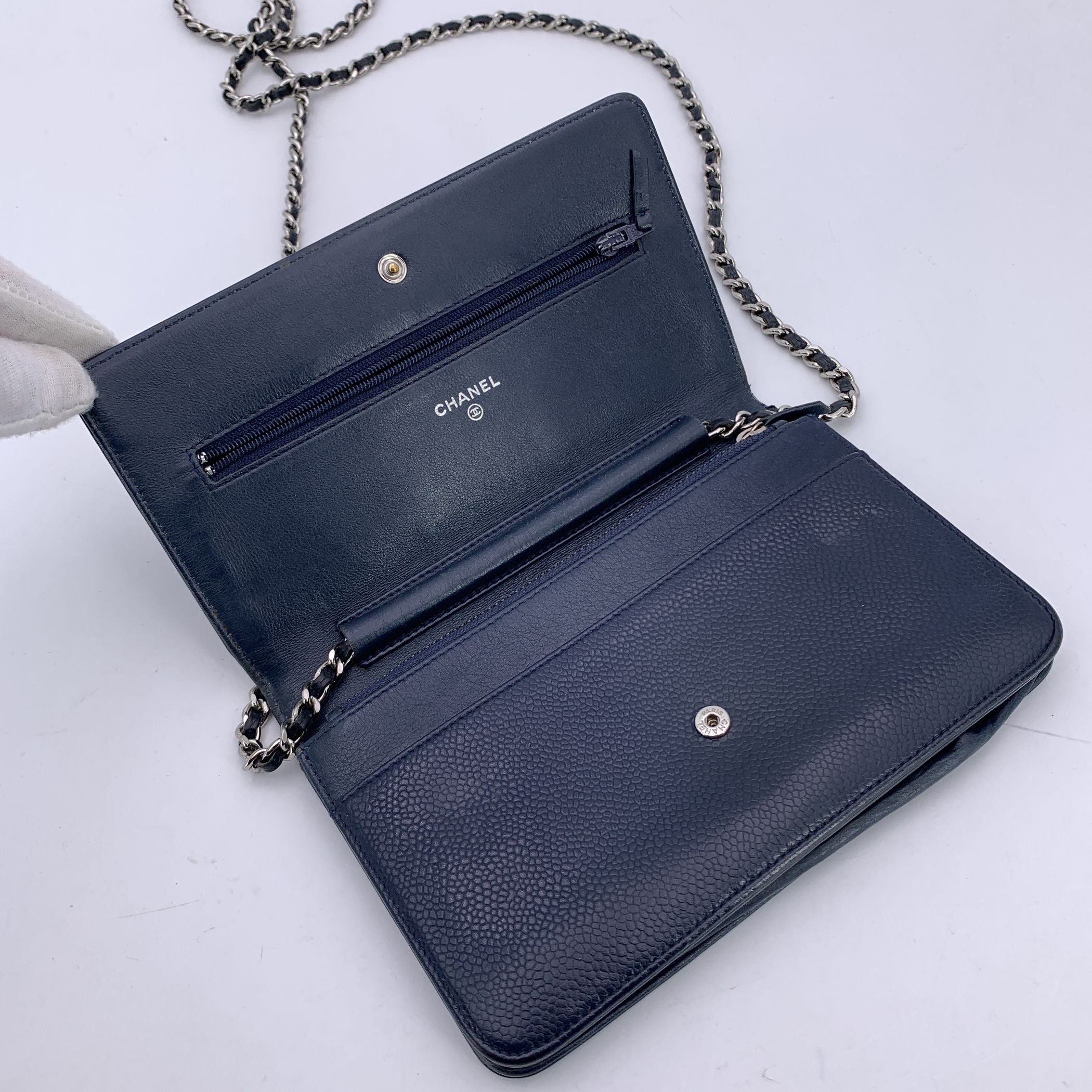 CHANEL Clutches Wallet On Chain Double C