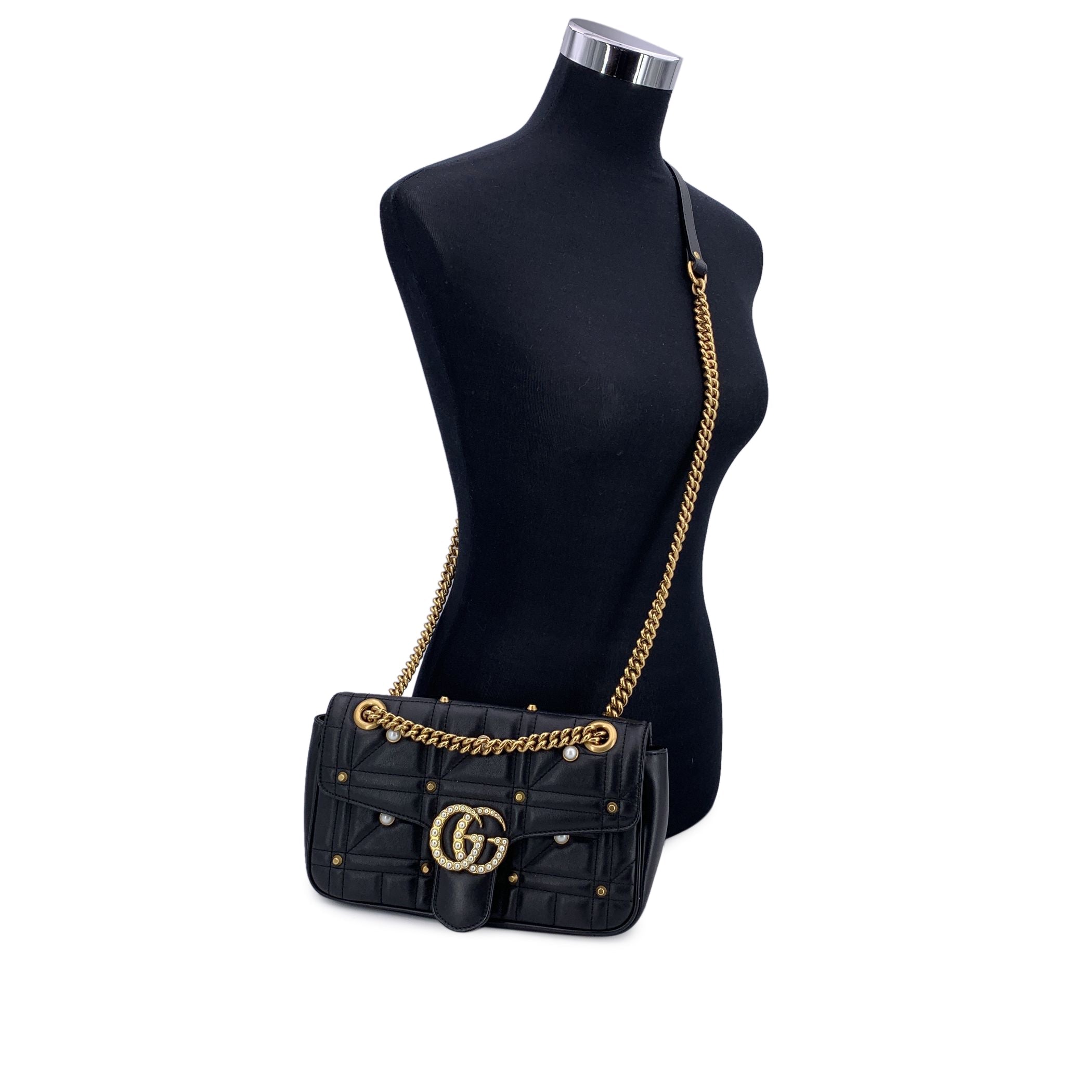 GUCCI Shoulder Bags Pearly GG Marmont_model