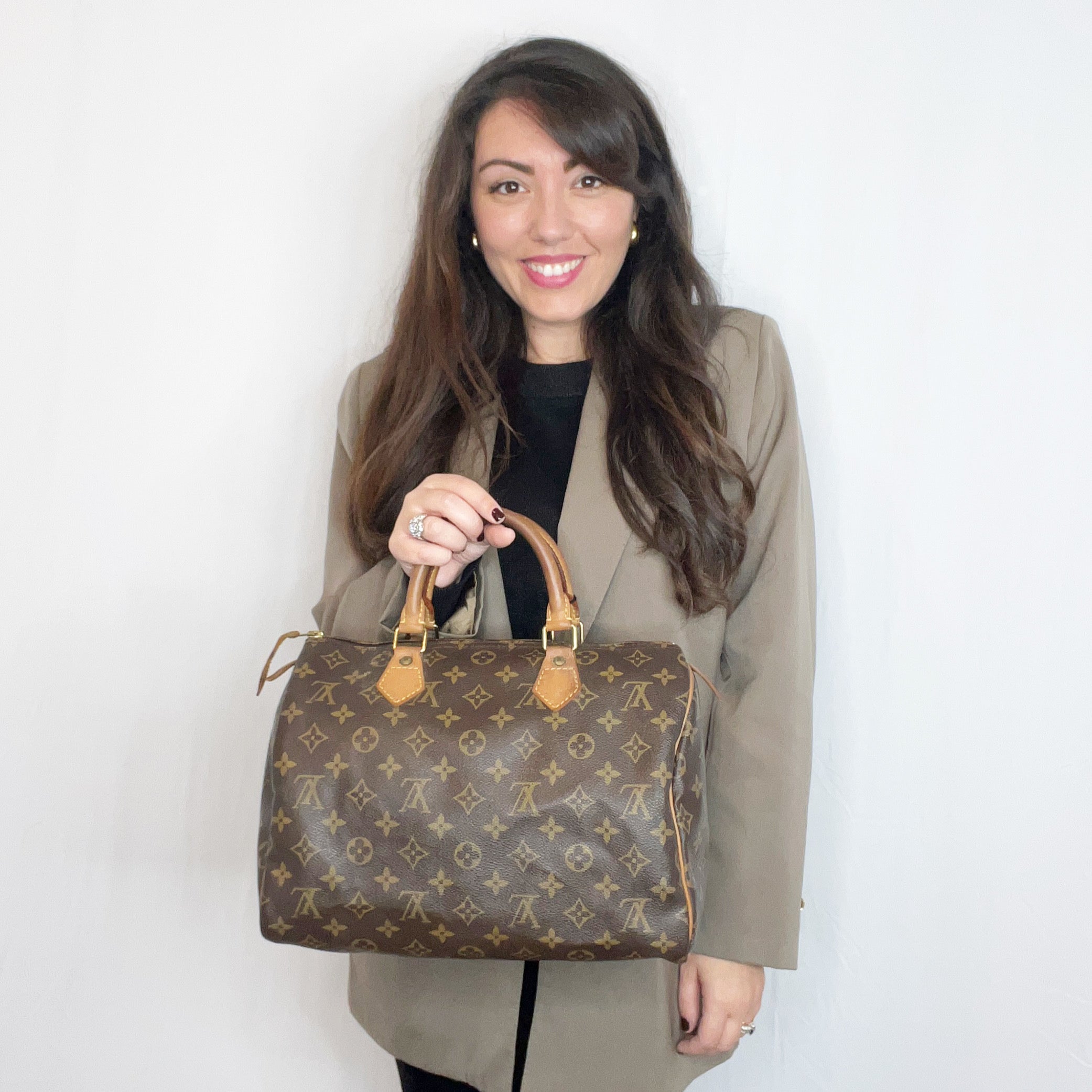 Louis Vuitton Vintage Monogram Canvas Speedy 30 Bag M41526